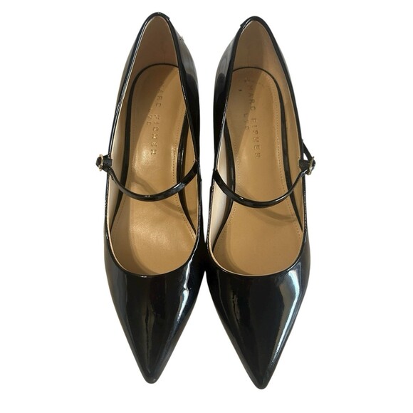 Marc Fisher Black Patent Leather Heels - Picture 3 of 14